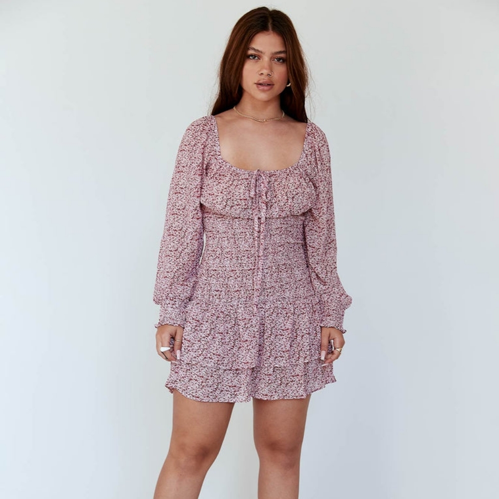 Princess Polly Floral Carrillo Ruffle Mini Dress‎ - Picture 2 of 8
